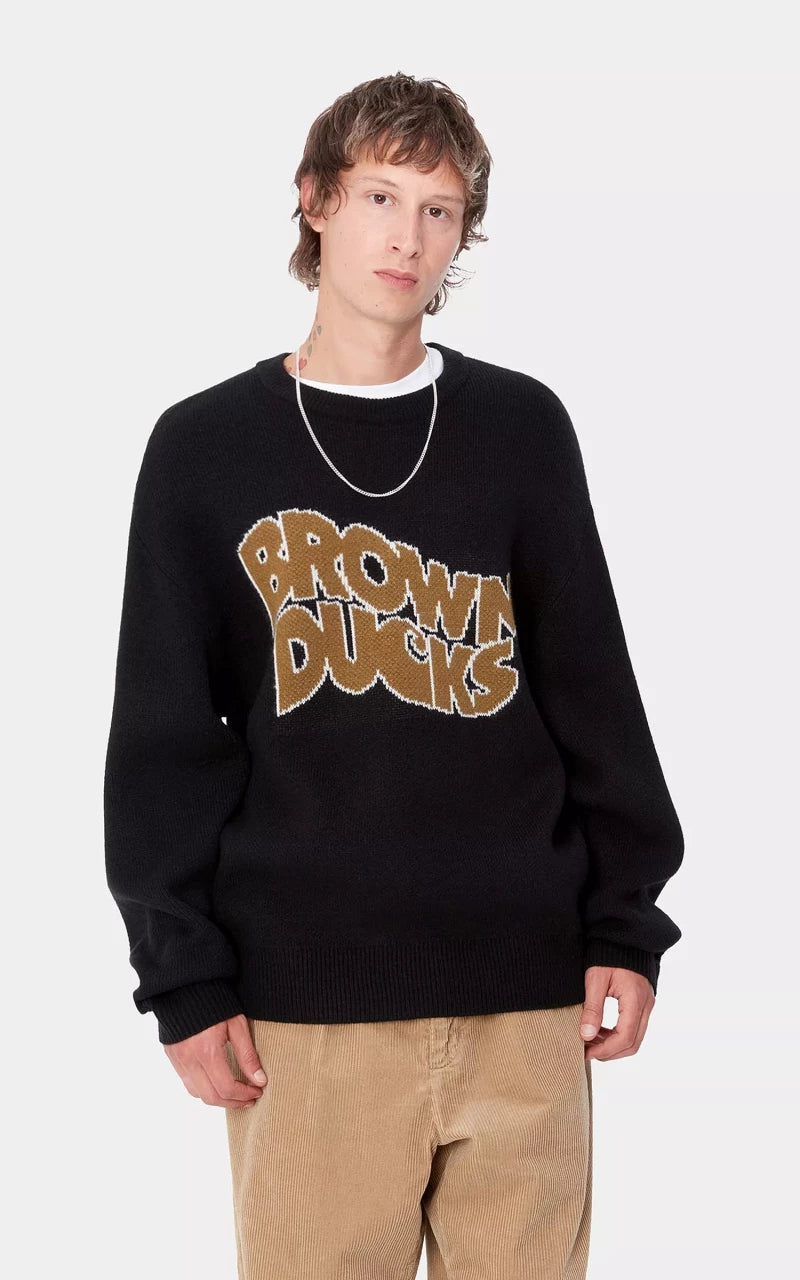 Carhartt WIP Brown Ducks Sweater Black