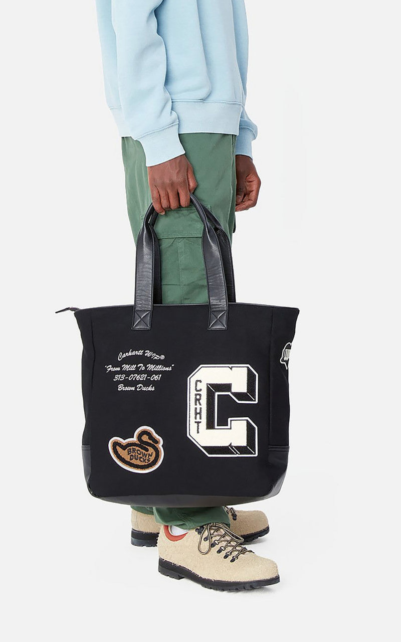 Carhartt WIP Brown Ducks Tote Schwarz/Schwarz