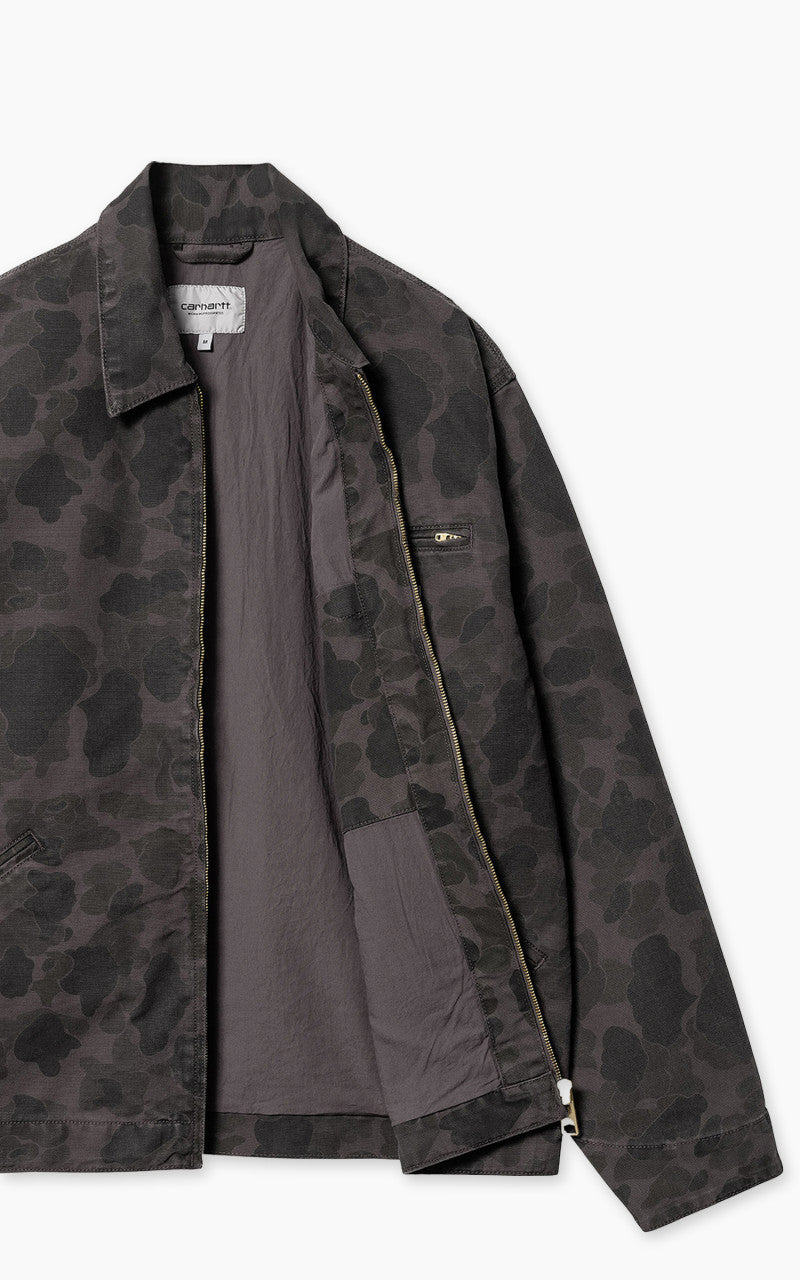 Carhartt WIP Duck Detroit Jacket Dearborn Canvas Camo Duck Green/Graphite