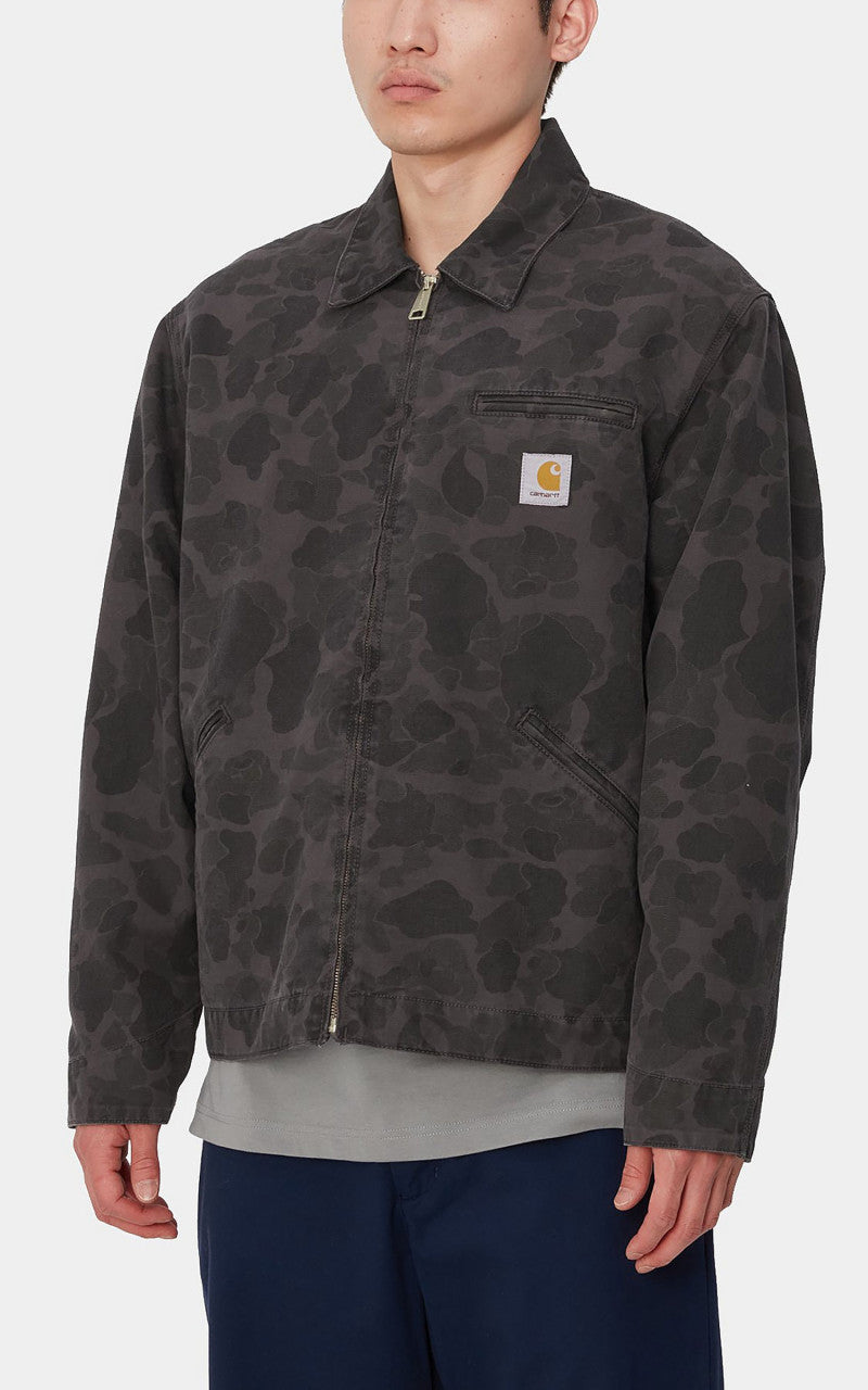 Carhartt WIP Duck Detroit Jacket Dearborn Canvas Camo Duck Green/Graphite