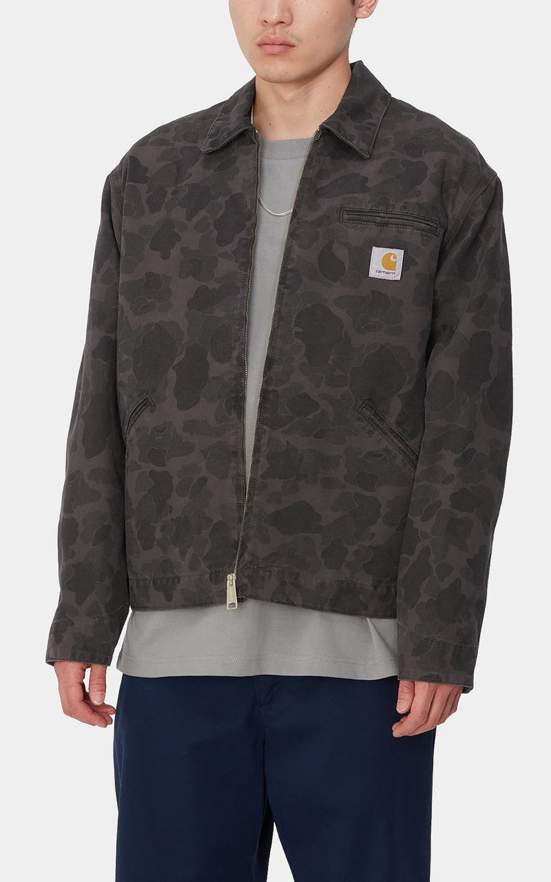Carhartt WIP Duck Detroit Jacket Dearborn Canvas Camo Duck Green/Graphite