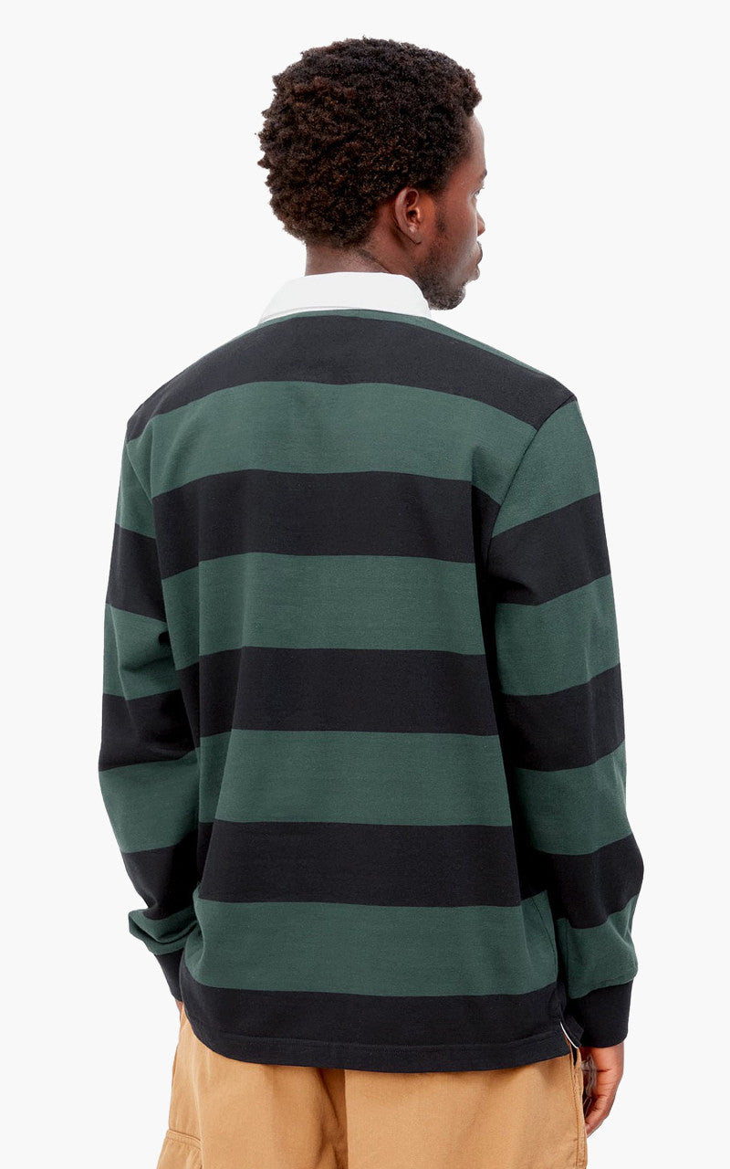Carhartt WIP L/S Jagger Rugby Shirt Stripe Juniper