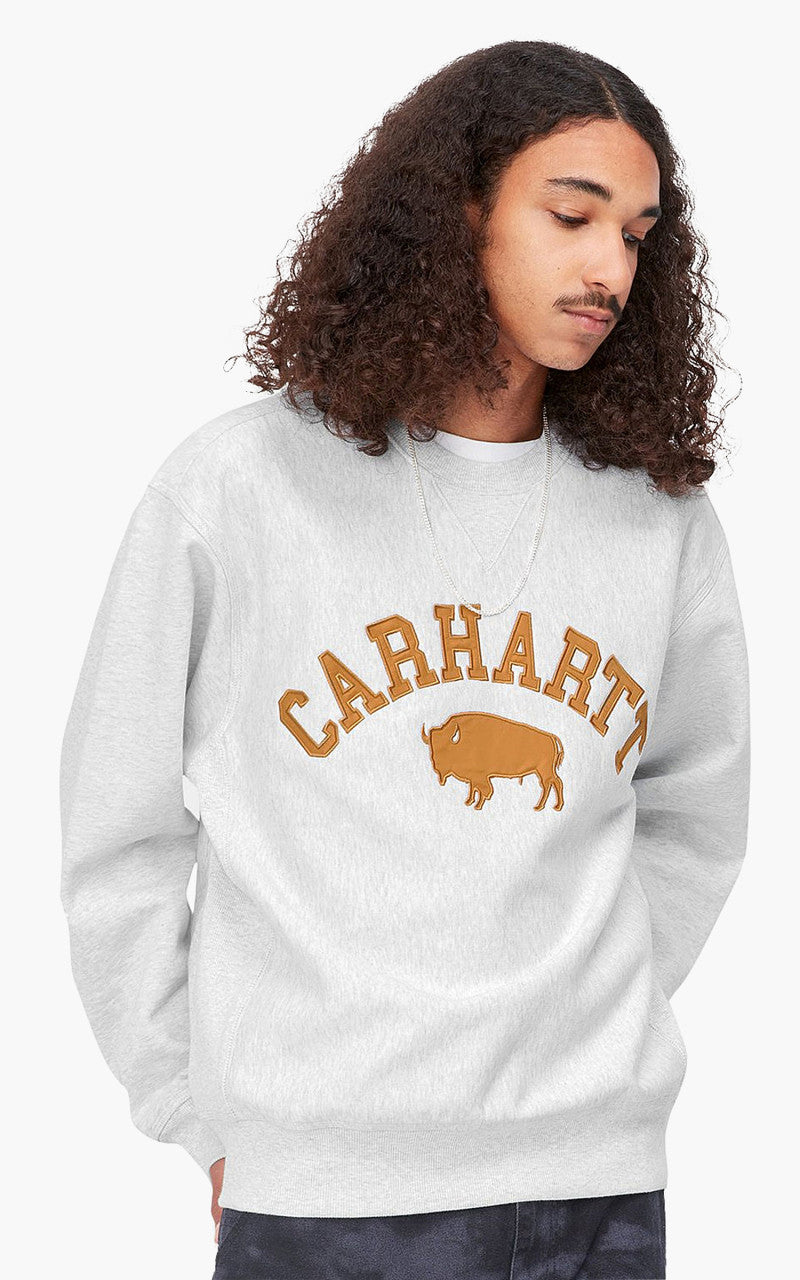 Carhartt WIP Locker Sweat Ash Heather/Brown