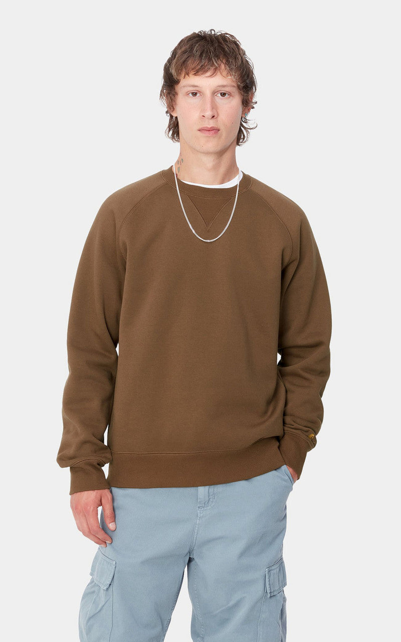 Carhartt WIP Chase Sweatshirt Chocolate/Gold