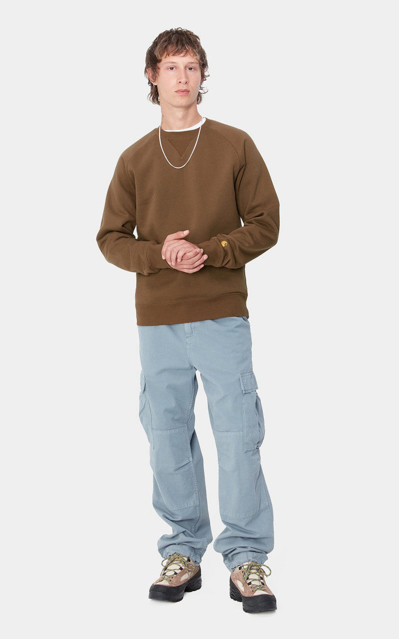Carhartt WIP Chase Sweatshirt Chocolate/Gold