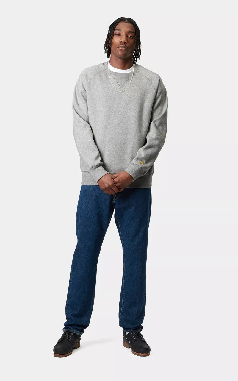 Carhartt WIP Chase Sweatshirt Grey Heather/Gold