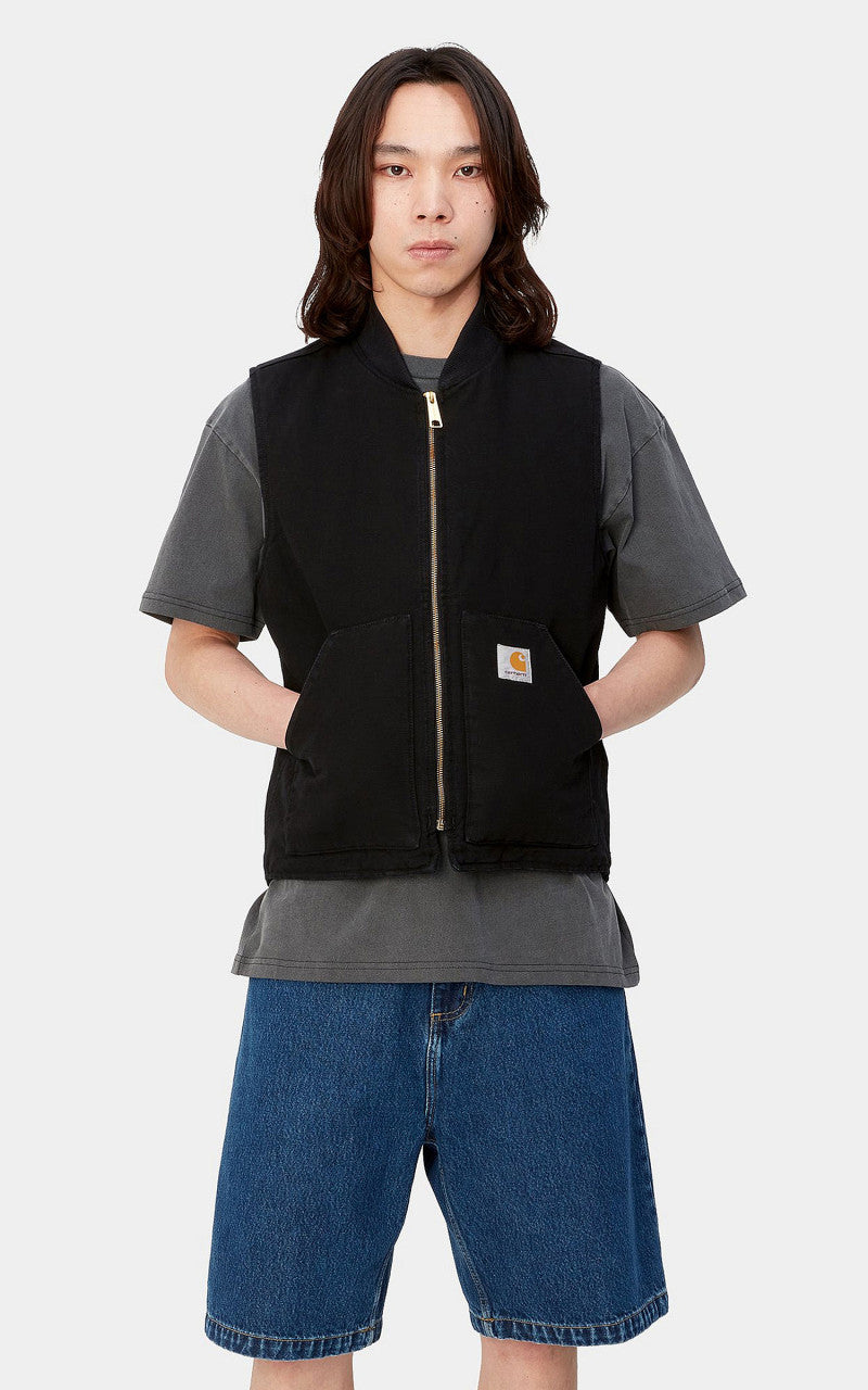 Carhartt WIP Classic Vest Black Rinsed