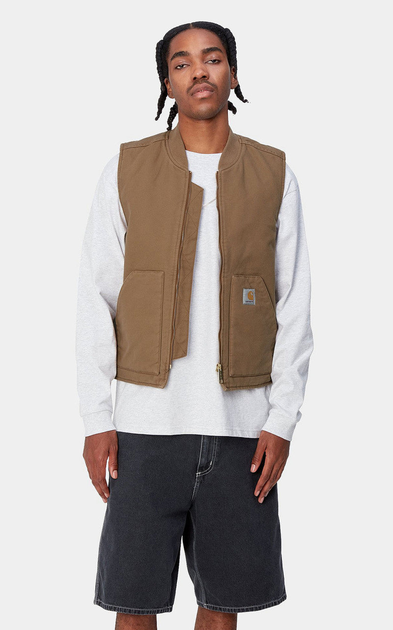 Carhartt WIP Classic Vest Hamilton Brown Rinsed