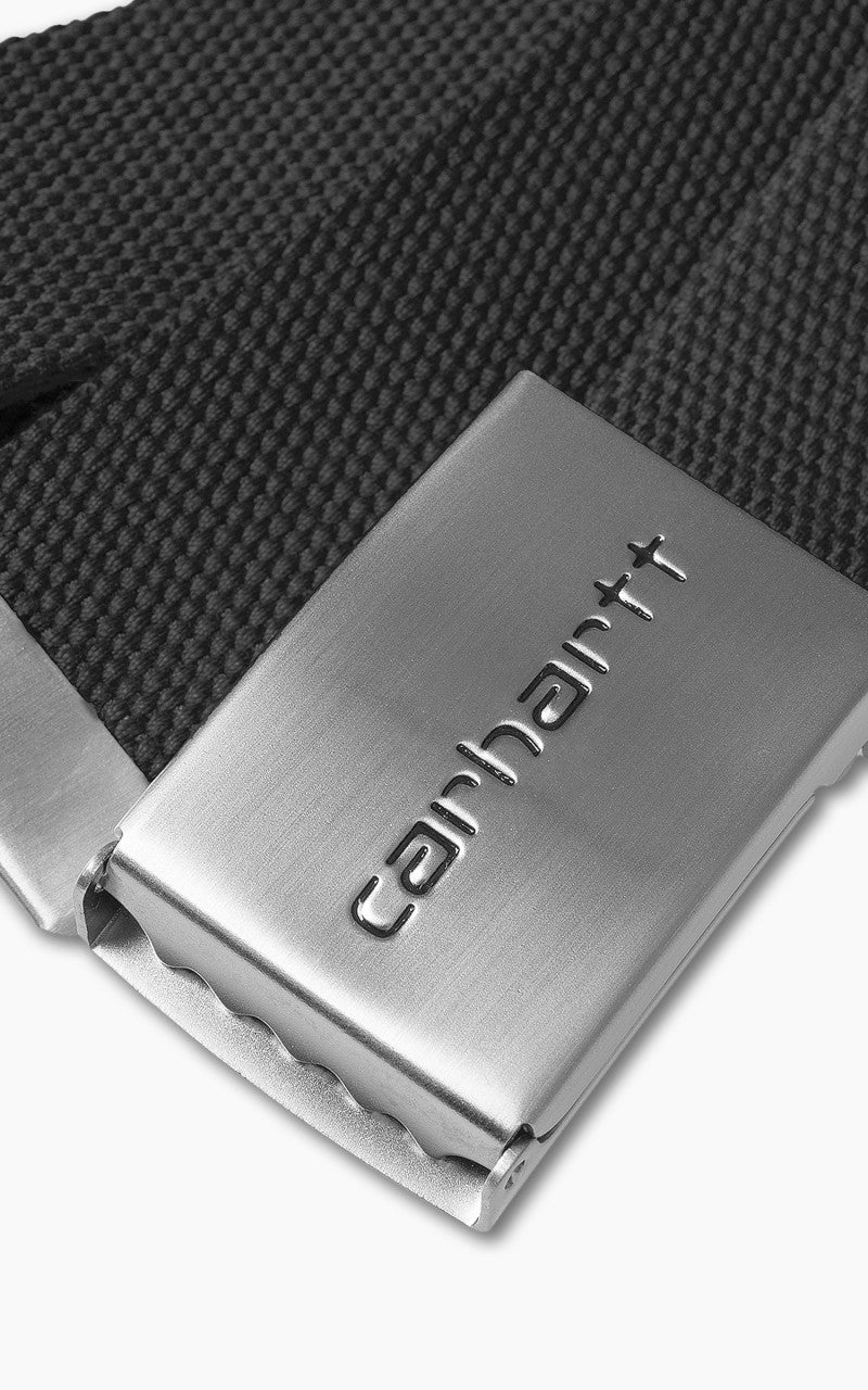 Carhartt WIP Clip Belt Chrome Black
