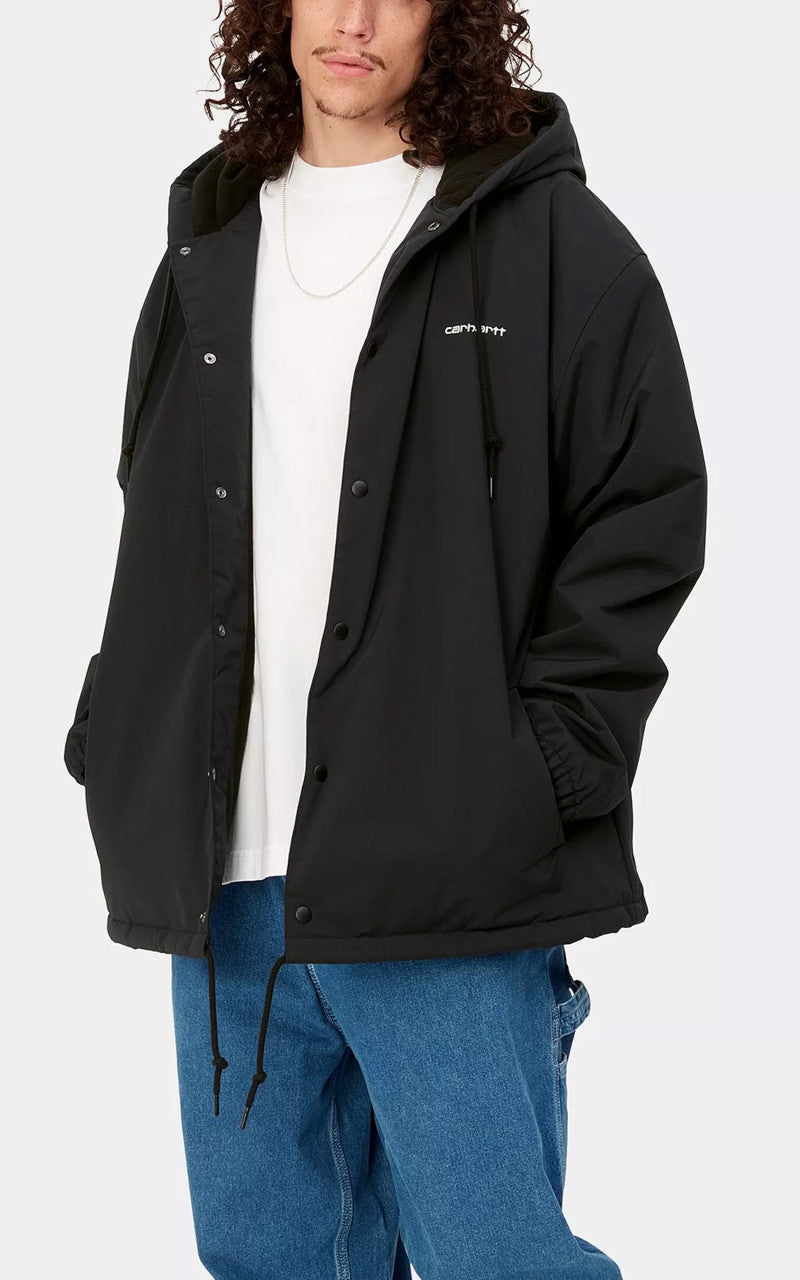 Carhartt WIP Hooded Coach Jacket Black/White