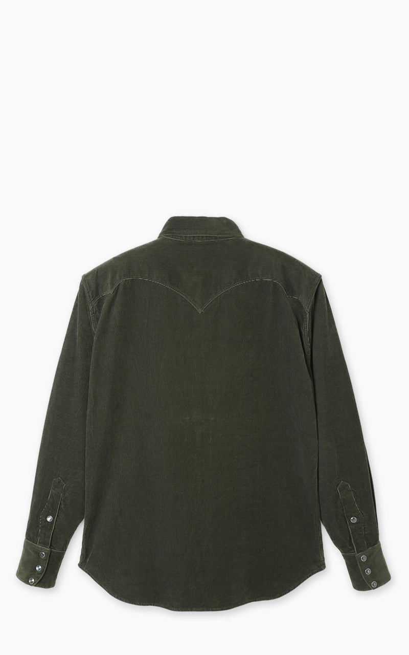Stevenson Overall Co. Cody Corduroy Shirt Dark Olive