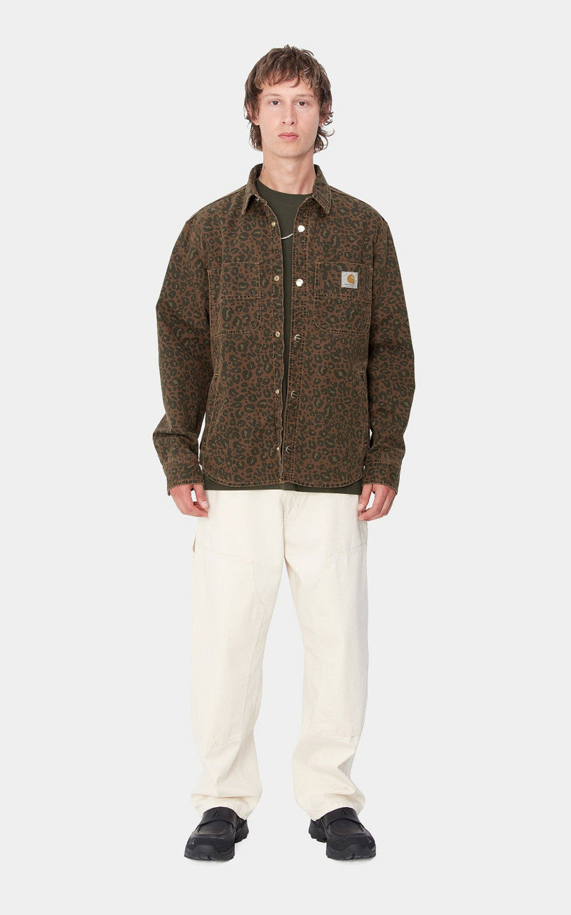 Carhartt WIP Conro Shirt Jac Camo Leo Tamarind/Tamarind