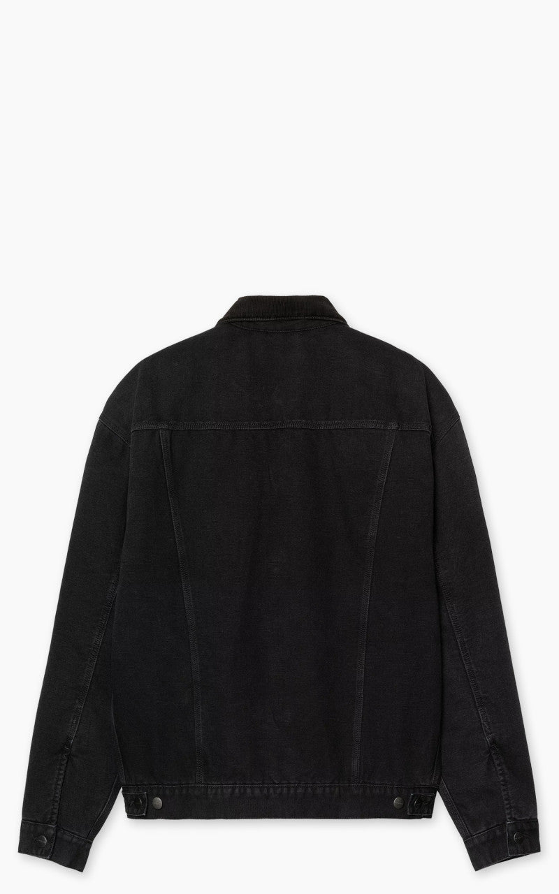 Carhartt WIP Dayton Trucker Jacket Dearborn Canvas Stone Canvas Black/Black