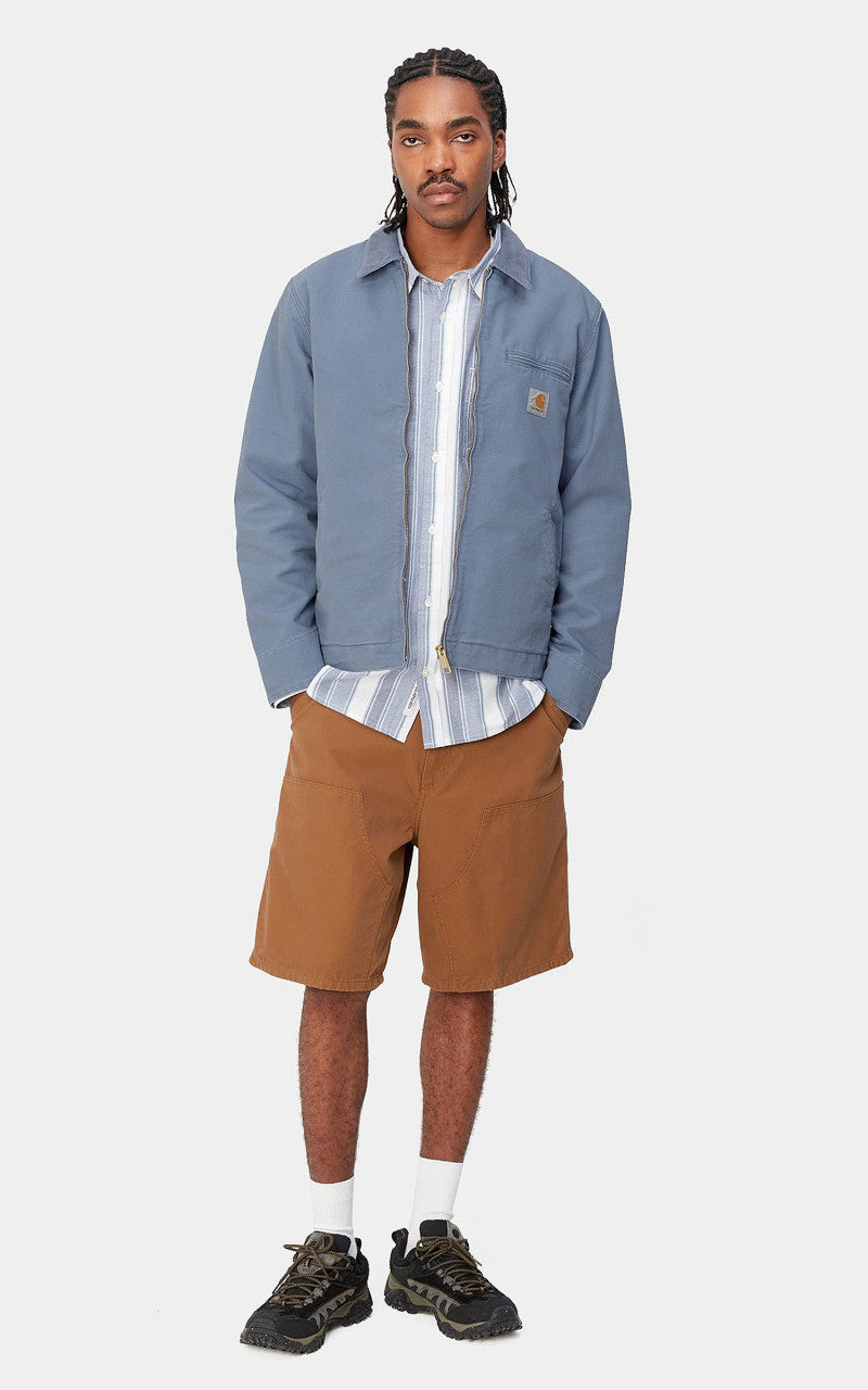 Carhartt WIP Detroit Jacket Dearborn Canvas Aged Bay Blue