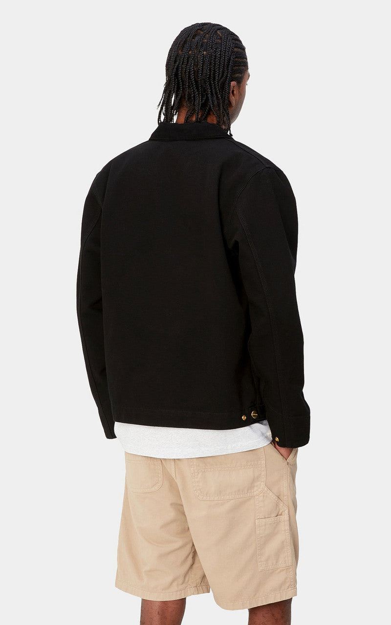 Carhartt WIP Detroit Jacket Dearborn Canvas Black/Black Rinsed