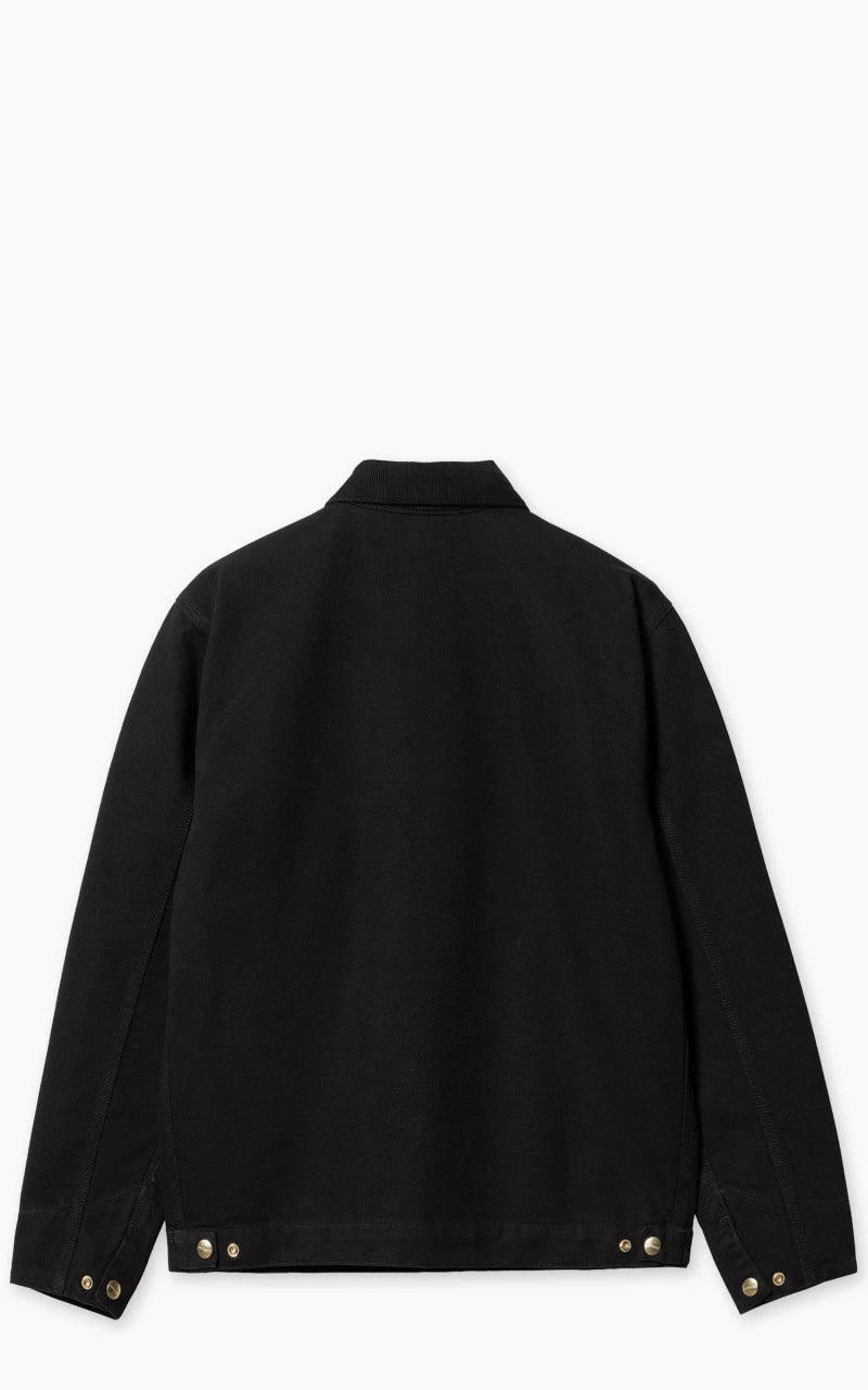 Carhartt WIP Detroit Jacket Dearborn Canvas Rinsed Black/Black