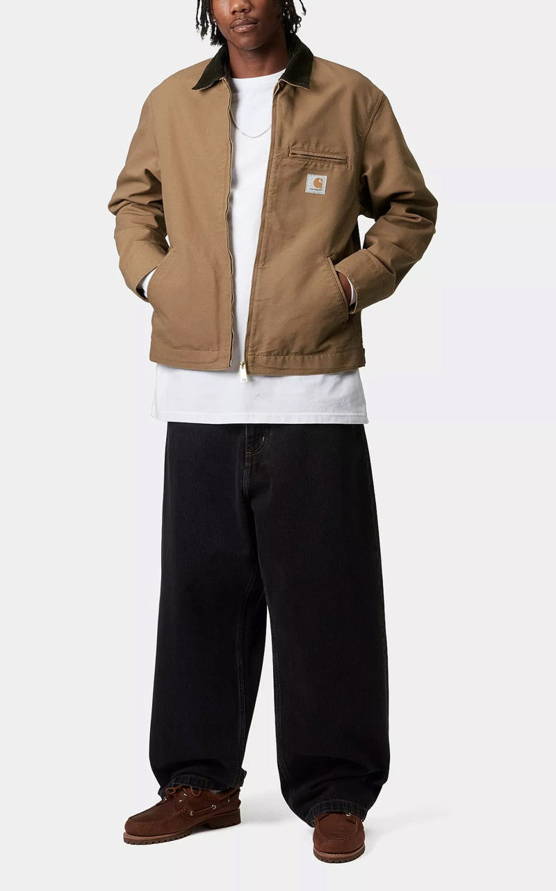 Carhartt WIP Detroit Jacket Dearborn Canvas Rinsed Hamilton Brown/Tobacco