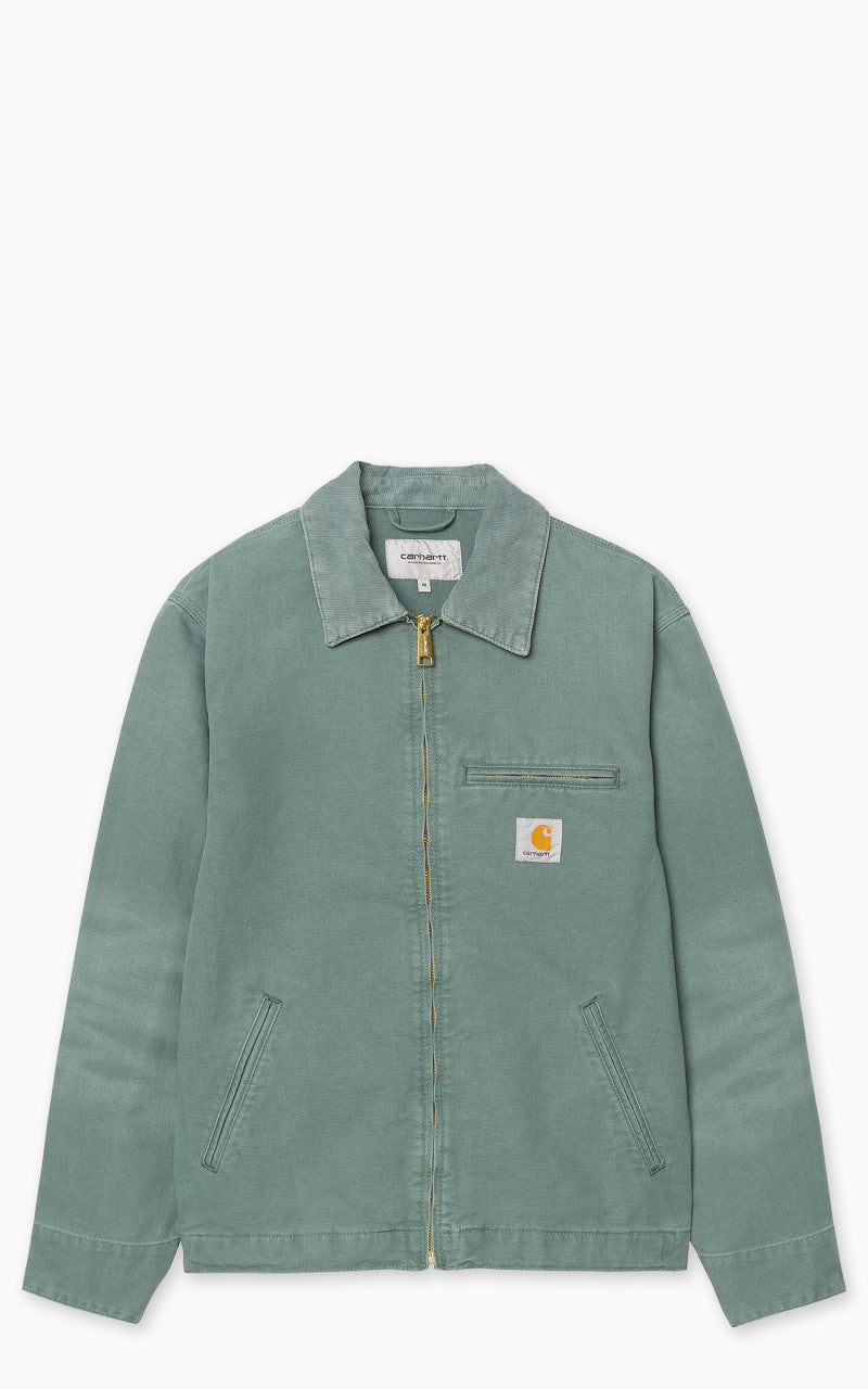 Carhartt WIP Detroit Jacket Dearborn Stone Canvas Silver Pine/Silver Pine