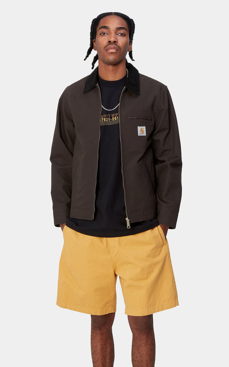 Carhartt WIP Detroit Jacket Dearborn Canvas Rigid Tobacco