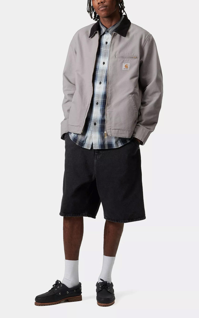 Carhartt WIP Detroit Jacket Dearborn Canvas Rinsed Yosemite/Black