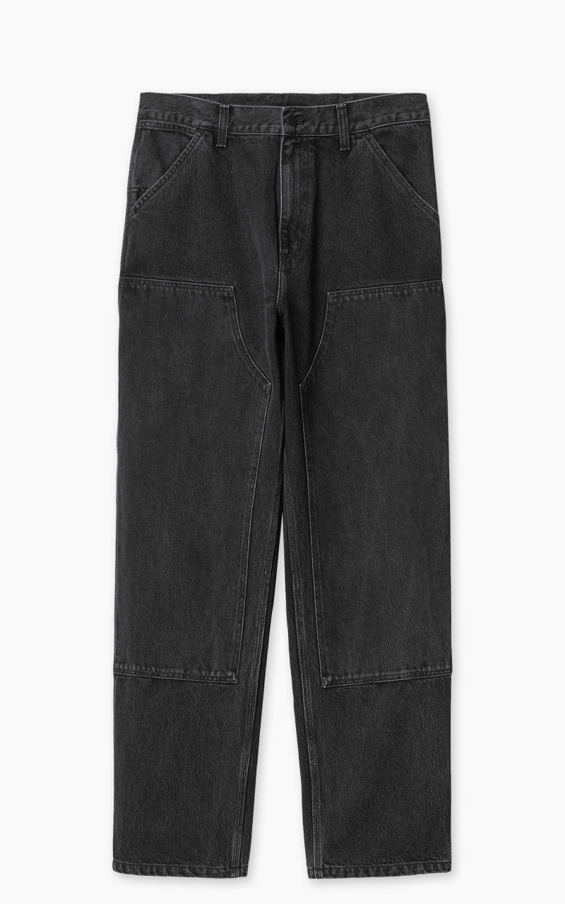 Carhartt WIP Double Knee Pant Smith Denim Stone Washed Black