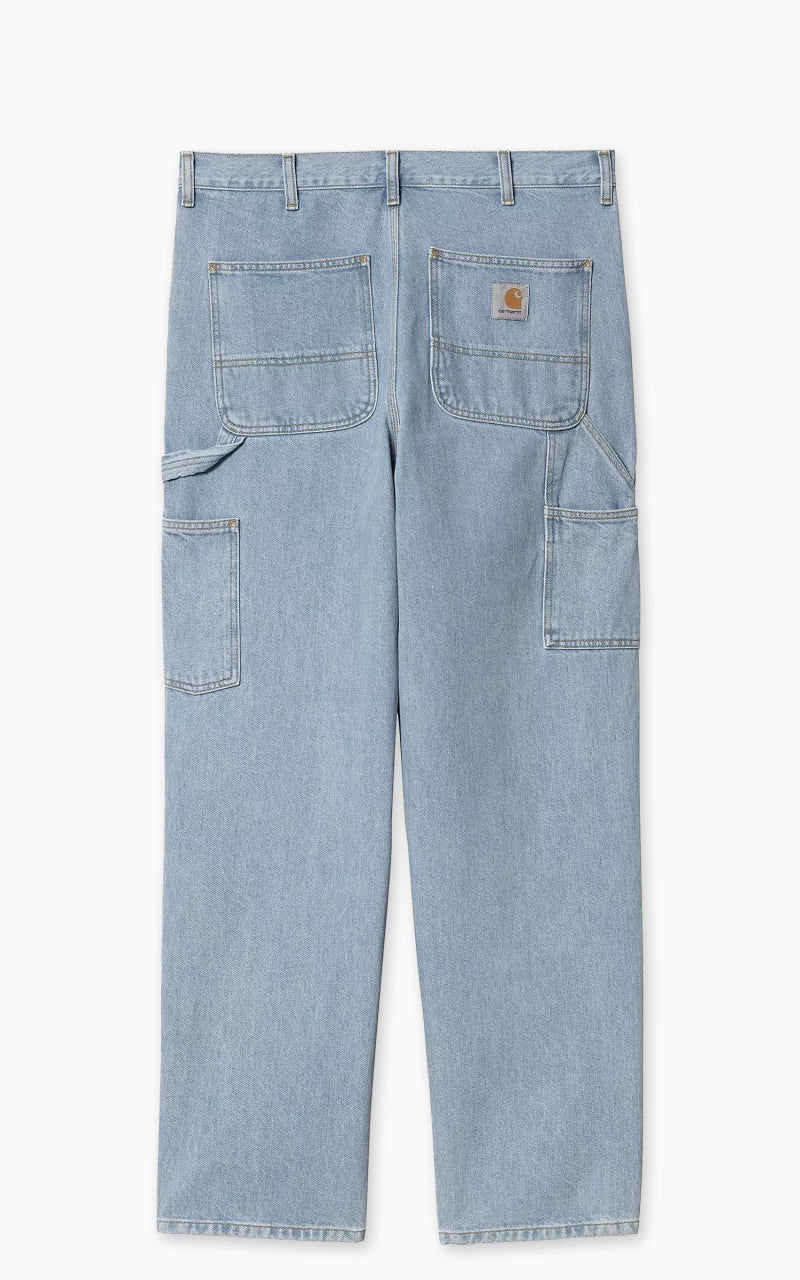 Carhartt WIP Double Knee Pant Smith Denim Heavy Stone Bleached Blue