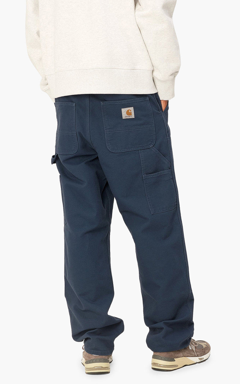 Carhartt WIP Double Knee Pant Dearborn Canvas Rinsed Blue