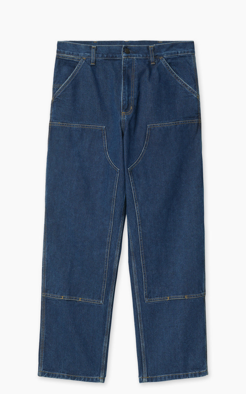 Carhartt WIP Double Knee Pant Smith Denim Stone Washed Blue