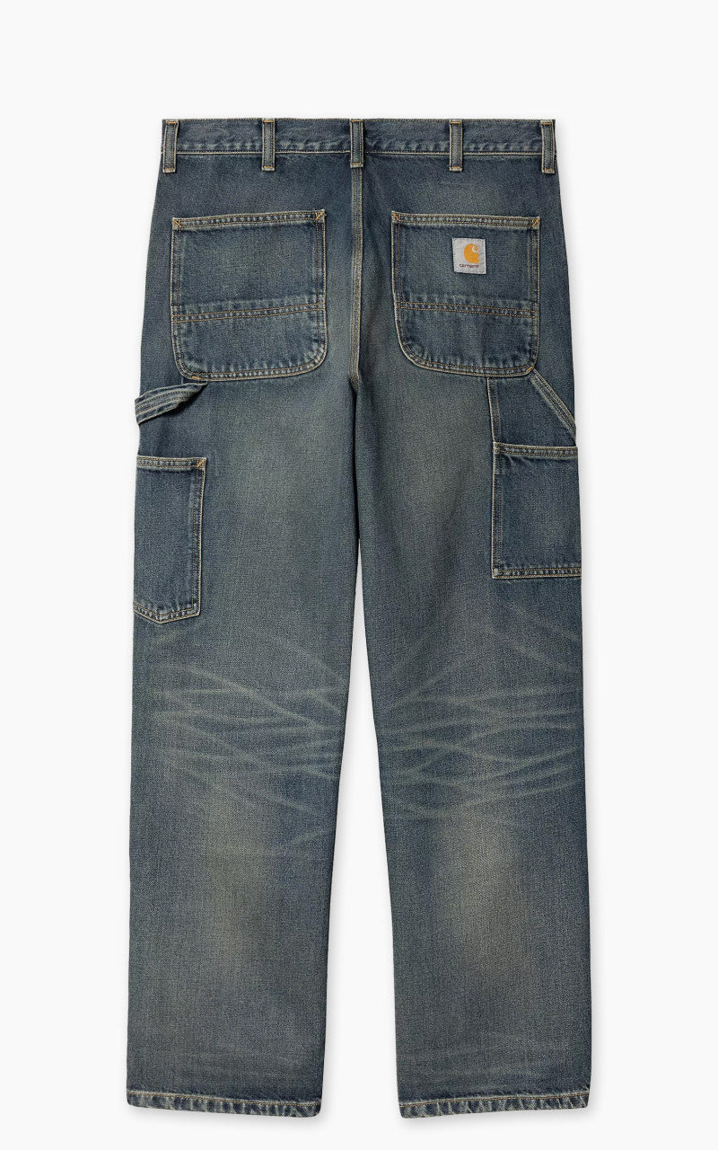 Carhartt WIP Double Knee Pant Smith Denim Worn Used Blue