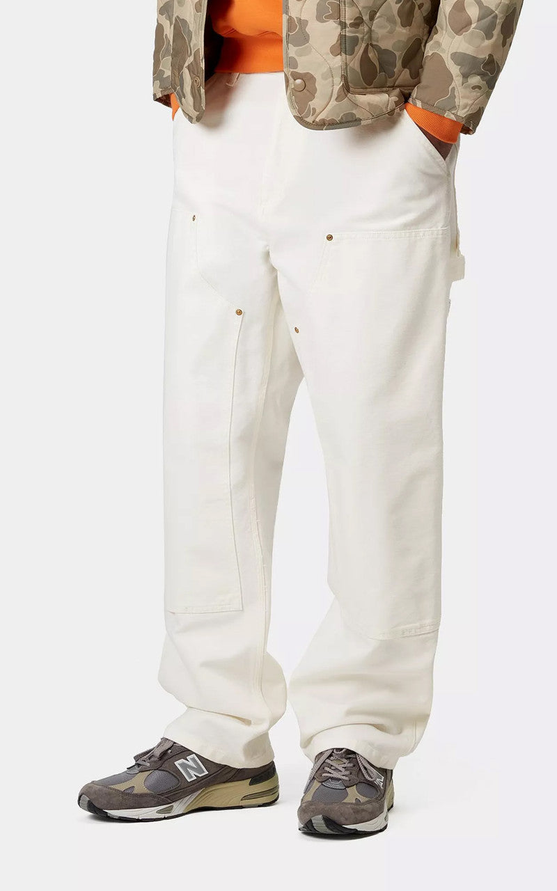 Carhartt WIP Double Knee Pant Dearborn Canvas Rinsed Wax