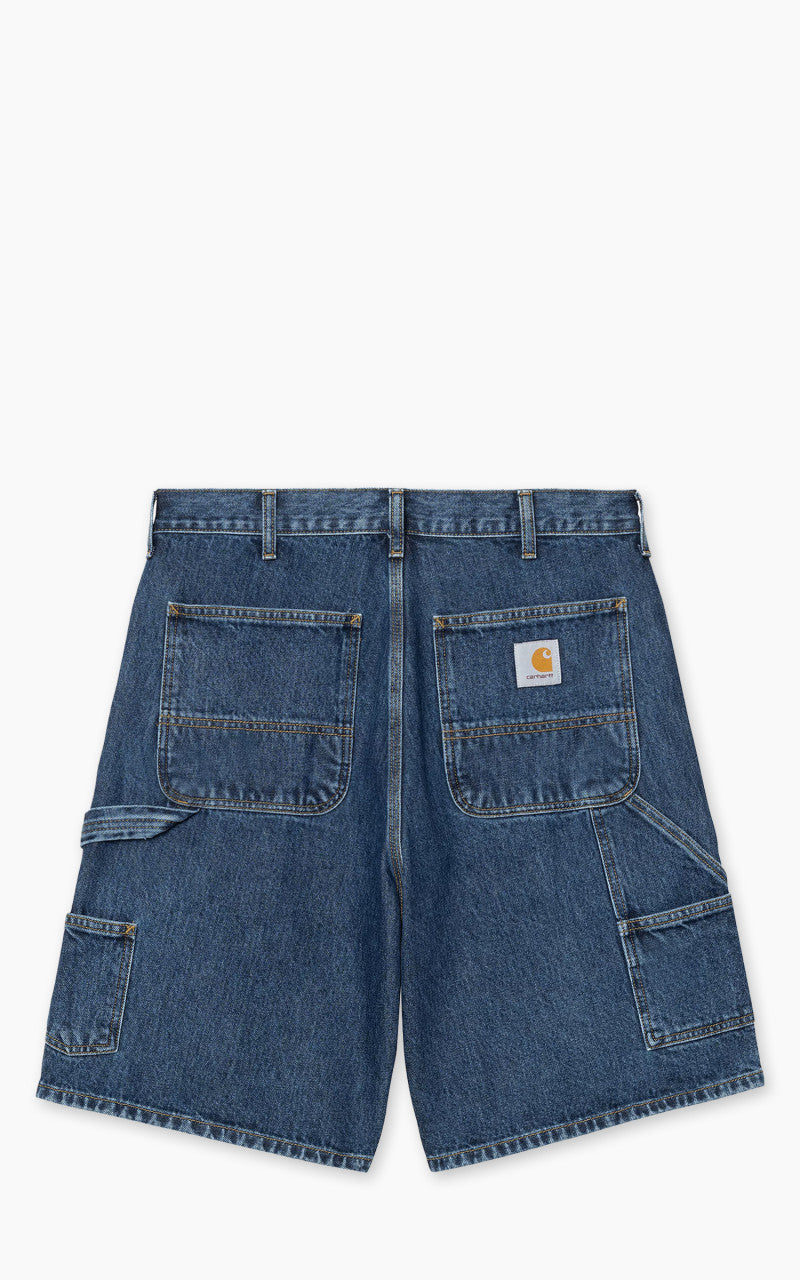 Carhartt WIP Double Knee Short Smith Denim Stone Washed Blue