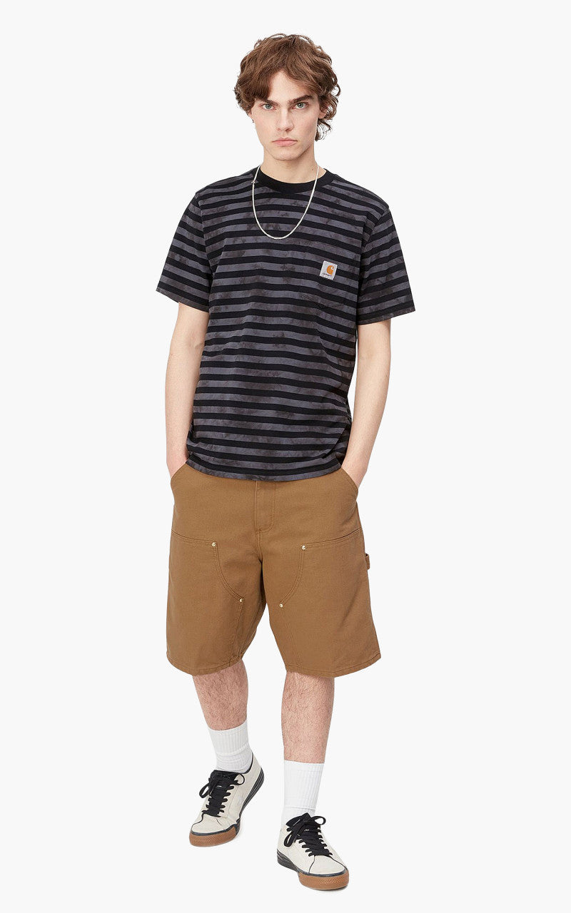 Carhartt WIP Double Knee Short Hamilton Brown Rinsed