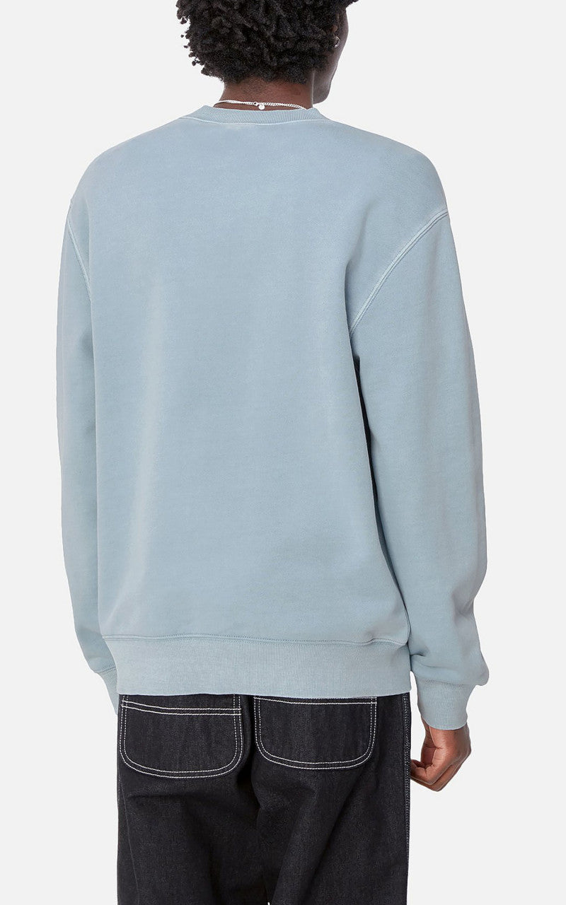 Carhartt WIP Duster Script Sweat Misty Sky