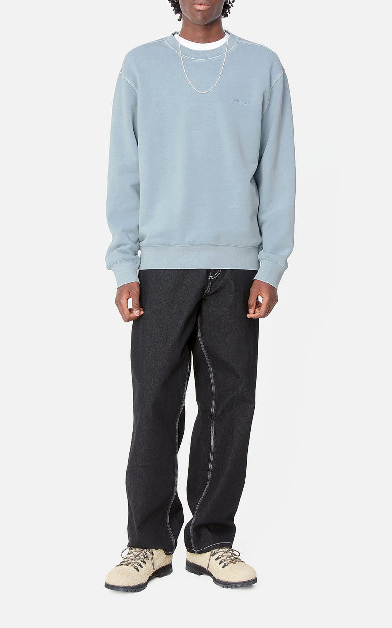 Carhartt WIP Duster Script Sweat Misty Sky