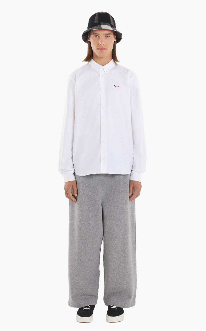 Maison Kitsuné Tricolor Fox Patch Classic Shirt BD White