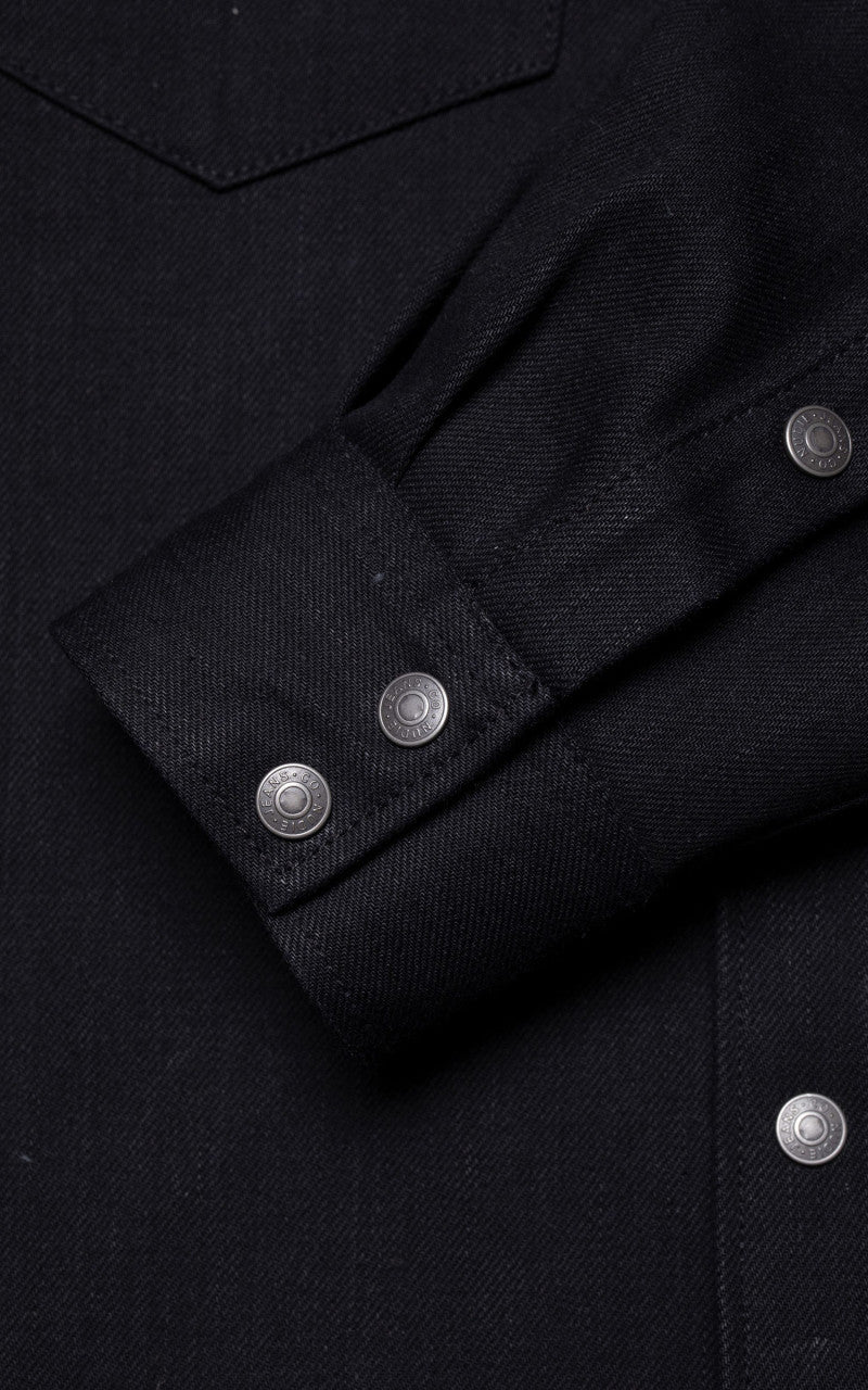 Nudie Jeans George Selvage Denim Shirt Black