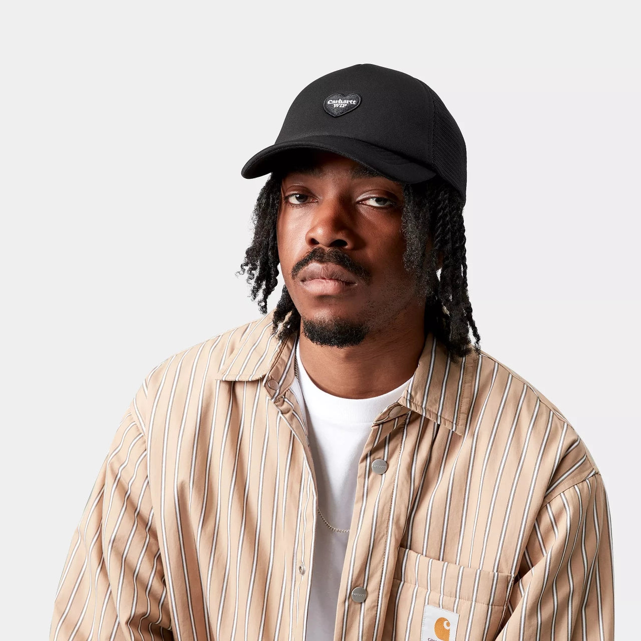 Carhartt WIP Heart Patch Trucker Cap Black