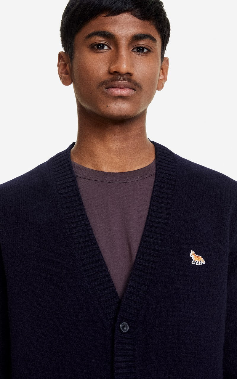 Maison Kitsuné Baby Fox Patch Cosy Cardigan Black