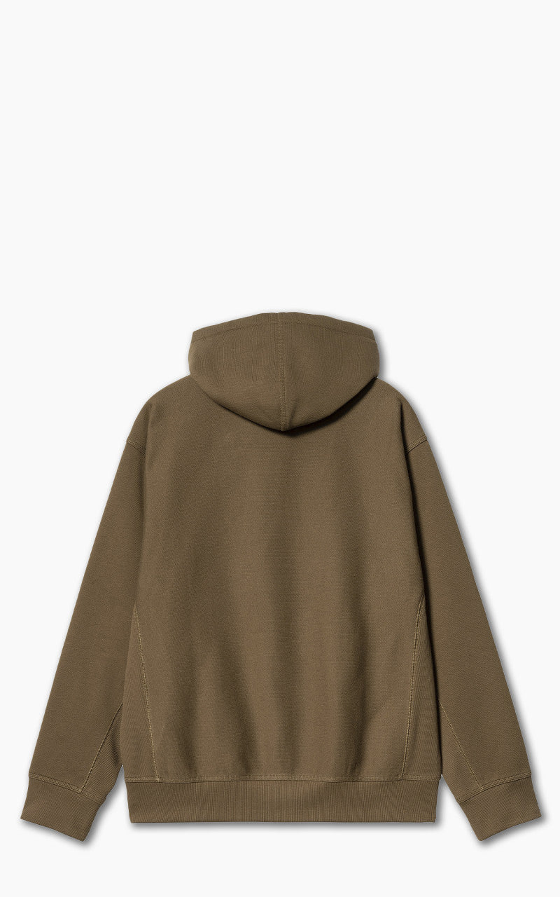 Carhartt WIP Hooded American Script Sweatshirt Lumber