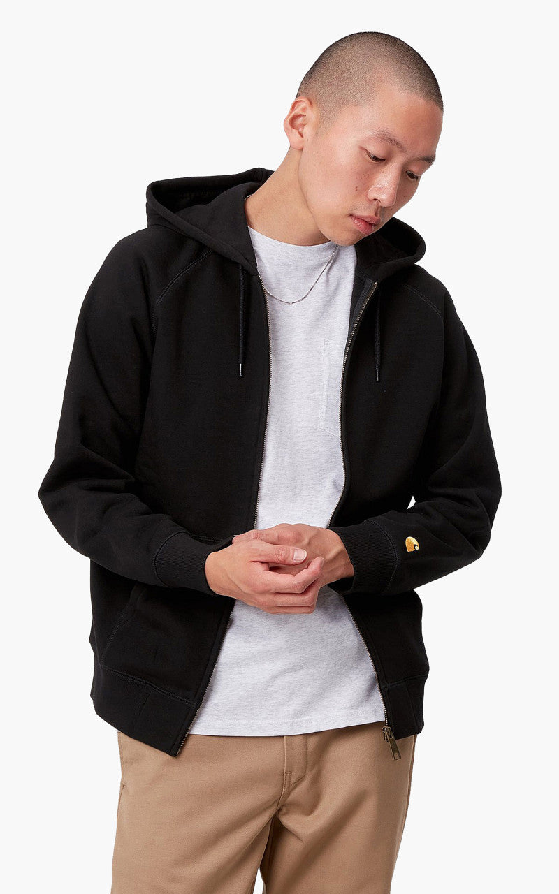 Carhartt WIP Hooded Chase Jacket Black/Gold