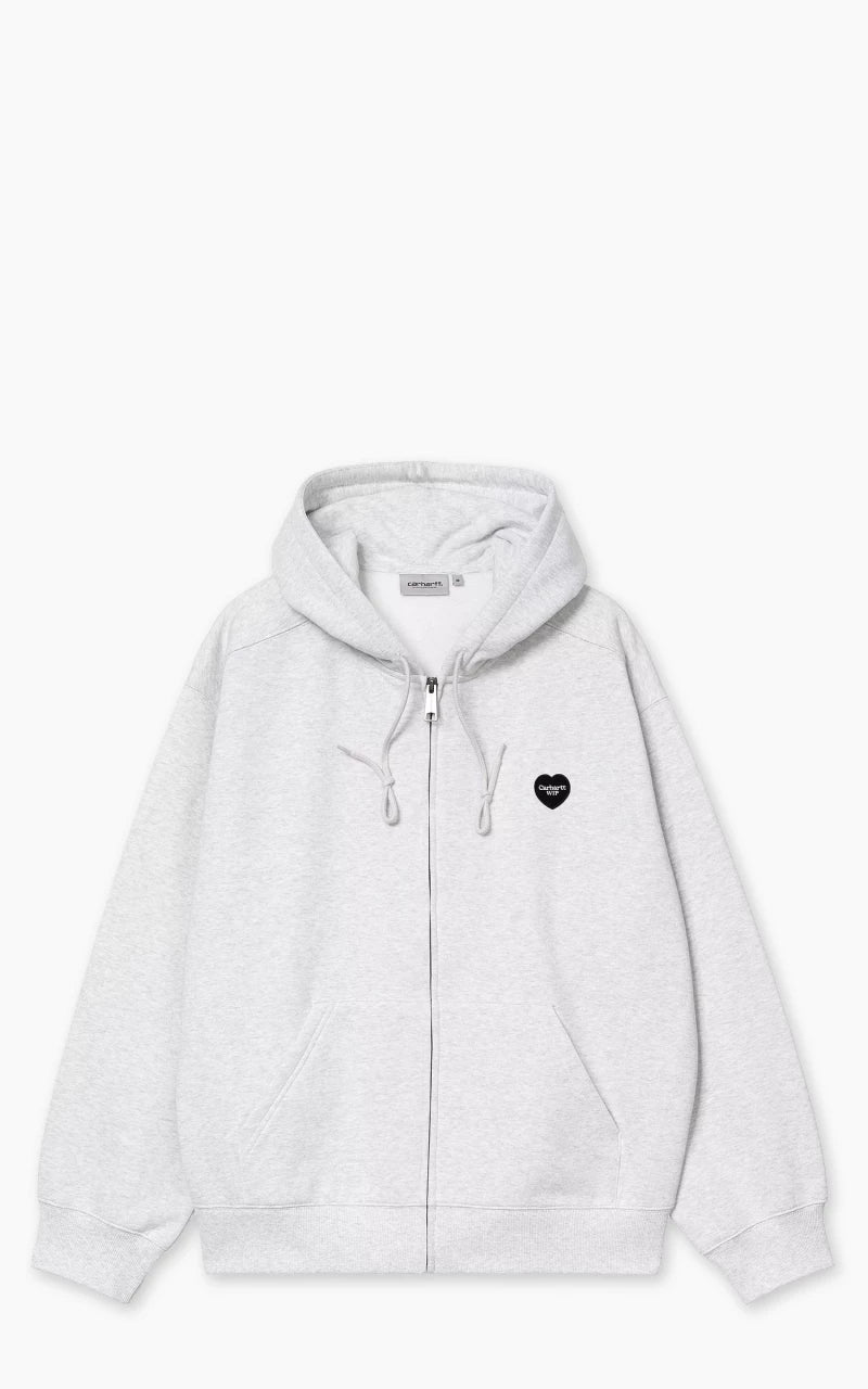 Carhartt WIP Hooded Heart II Hartt Sweat Jacket Ash Heather