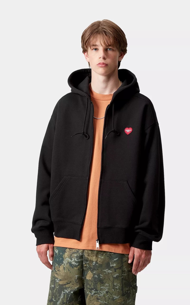 Carhartt WIP Hooded Heart II Hartt Sweat Jacket Black