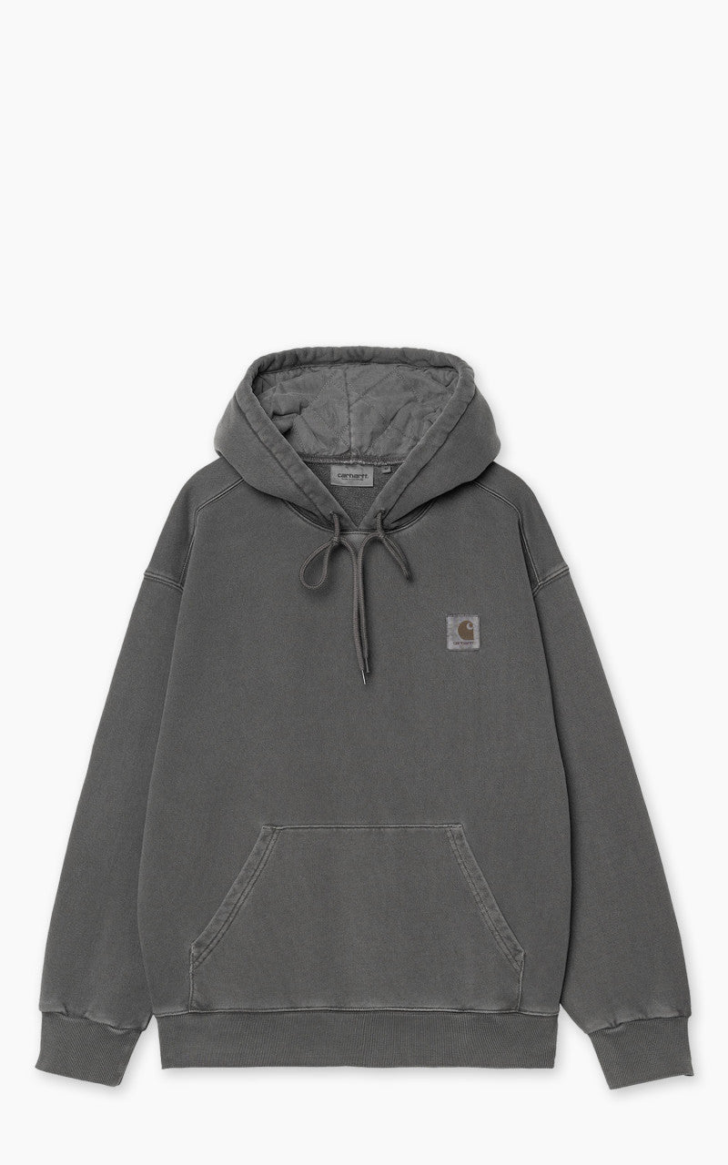 Carhartt WIP Hooded Nelson Sweatshirt Garment Dyed Graphite