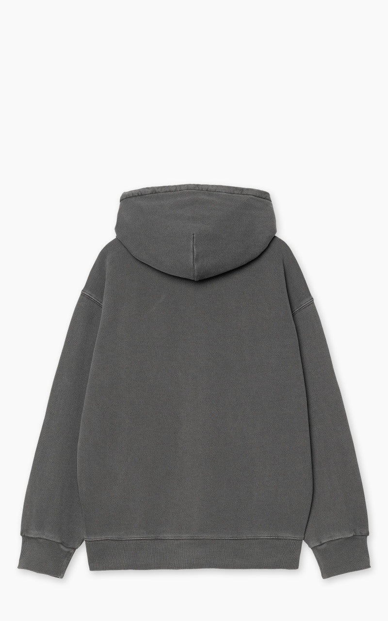 Carhartt WIP Hooded Nelson Sweatshirt Garment Dyed Graphite