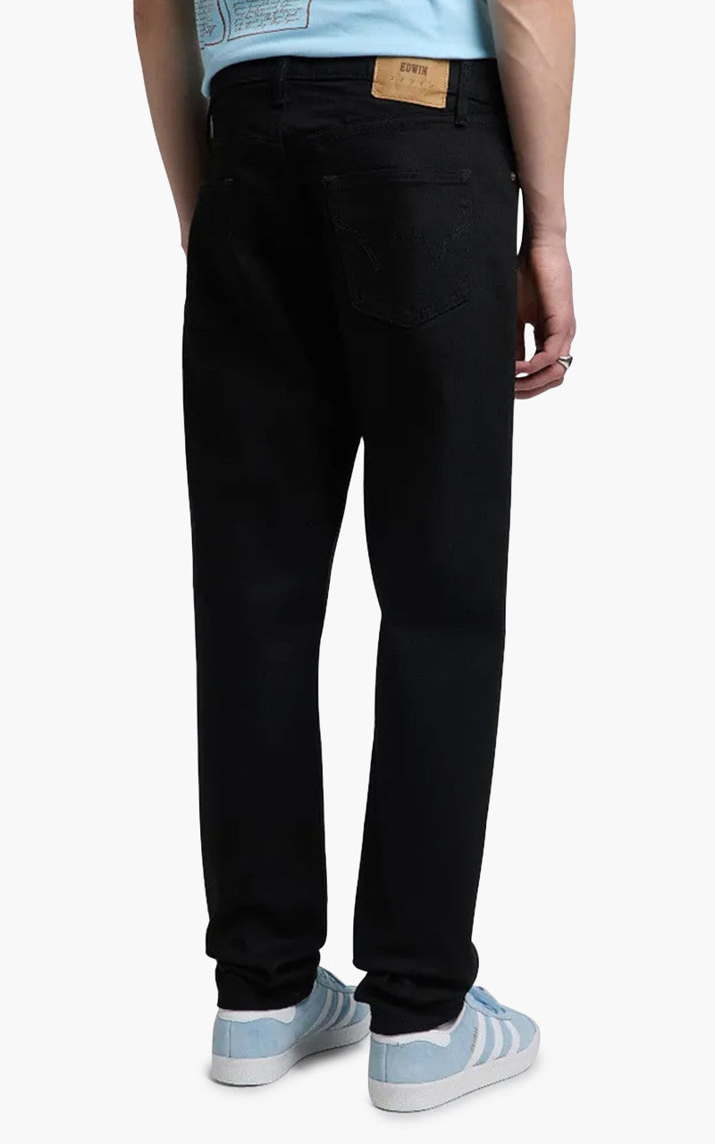 Edwin Regular Tapered Jeans "Made in Japan" Kaihara 12.5oz Black x Black