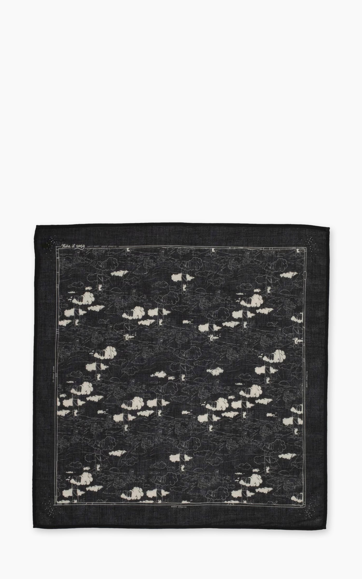 Nudie Jeans Ingrid Bandana Drift Away Black
