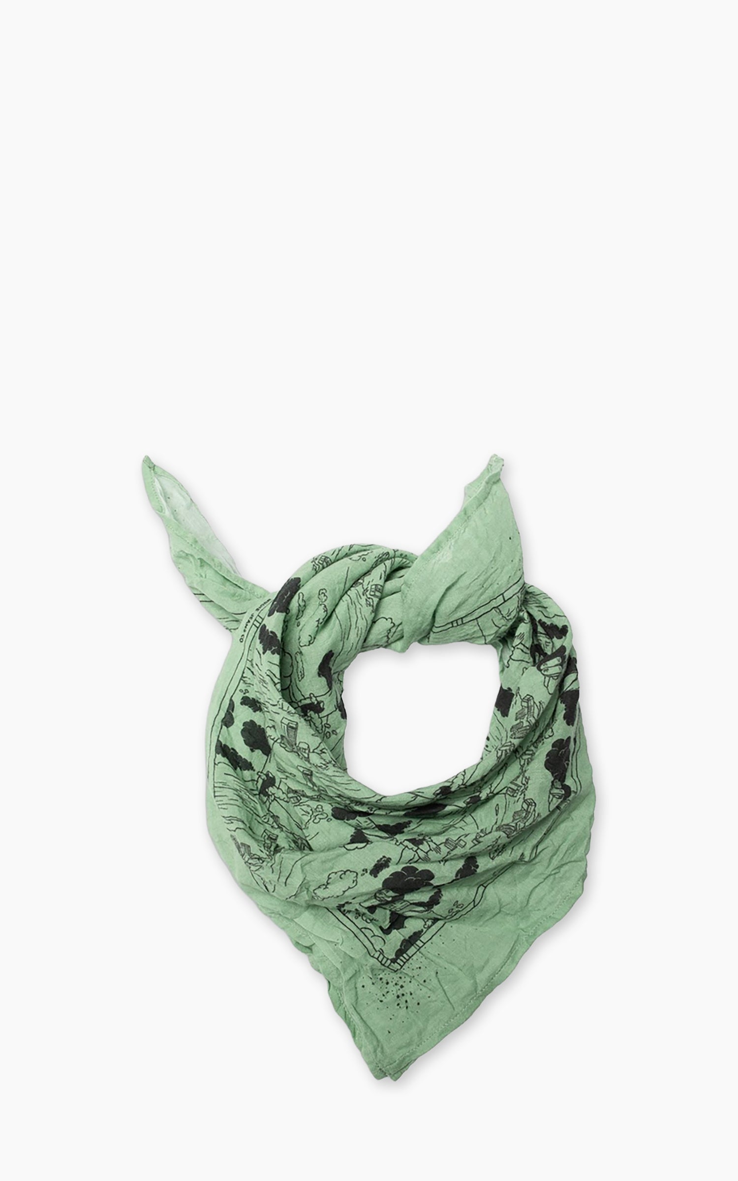 Nudie Jeans Ingrid Bandana Drift Away Turquoise