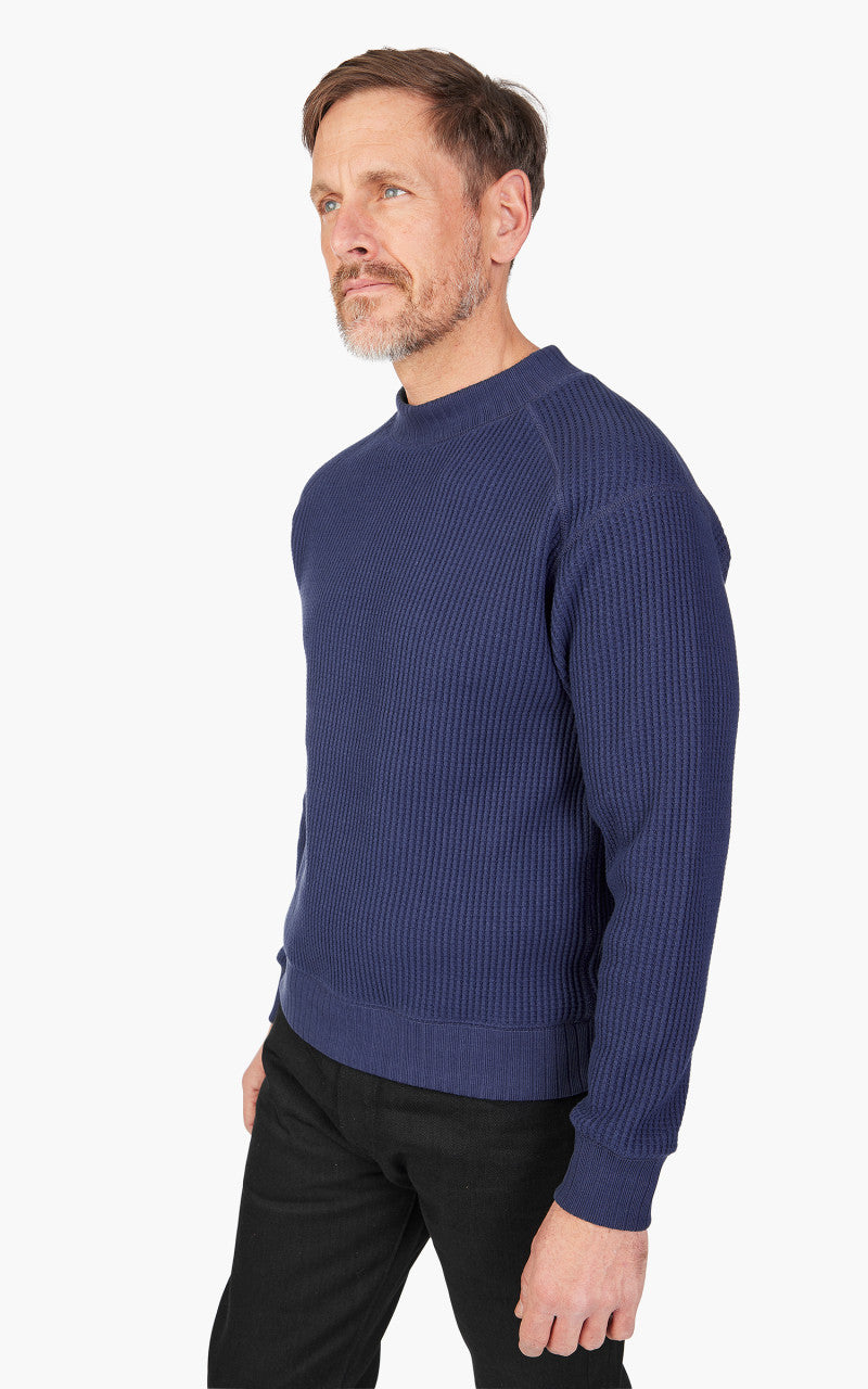 Jackman JM7200 Waffle Midneck Sweatshirt Ink
