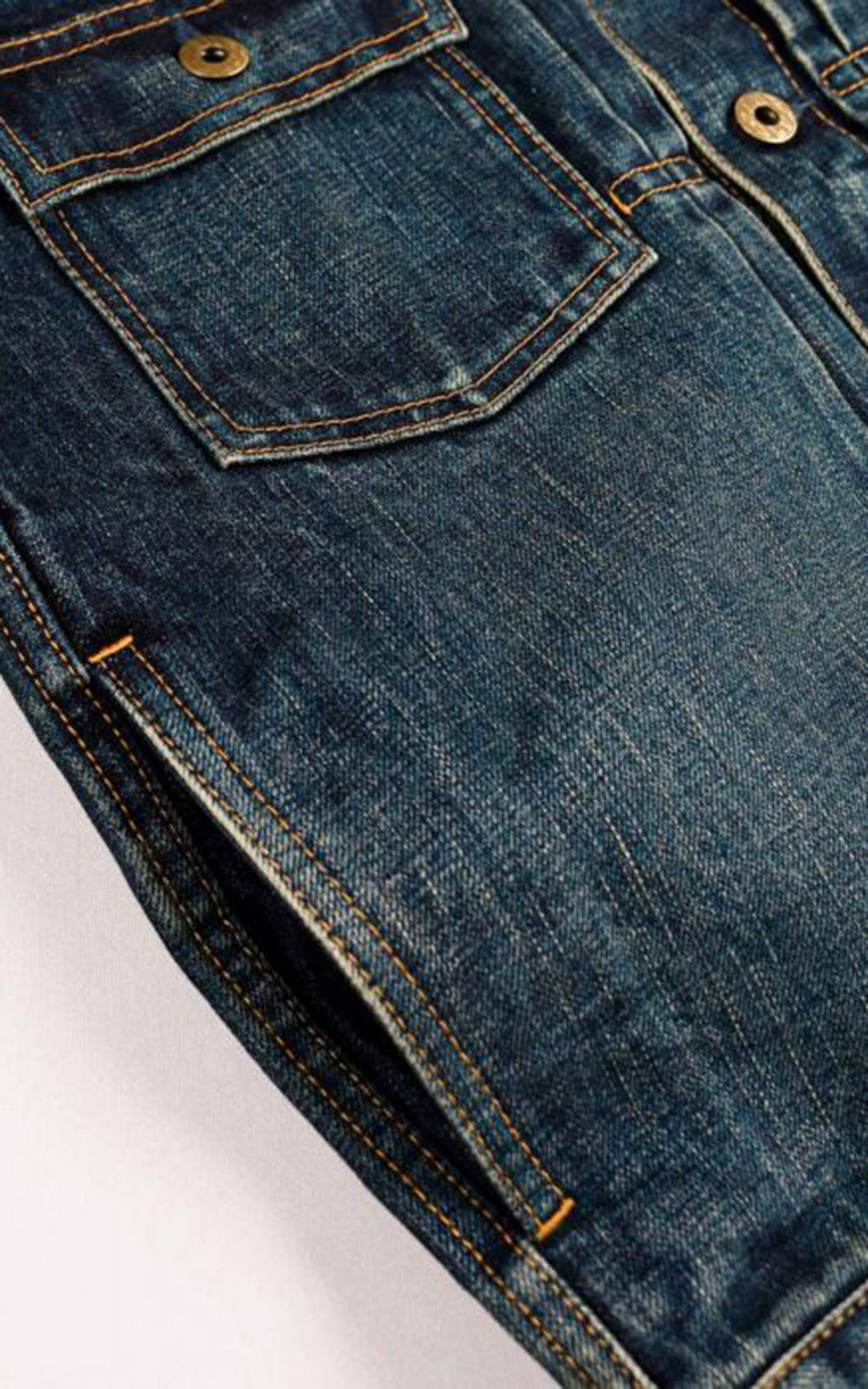 Japan Blue JBGJ1000 Type 2 Denim Jacket Dark Indigo Aging Wash 14.8oz