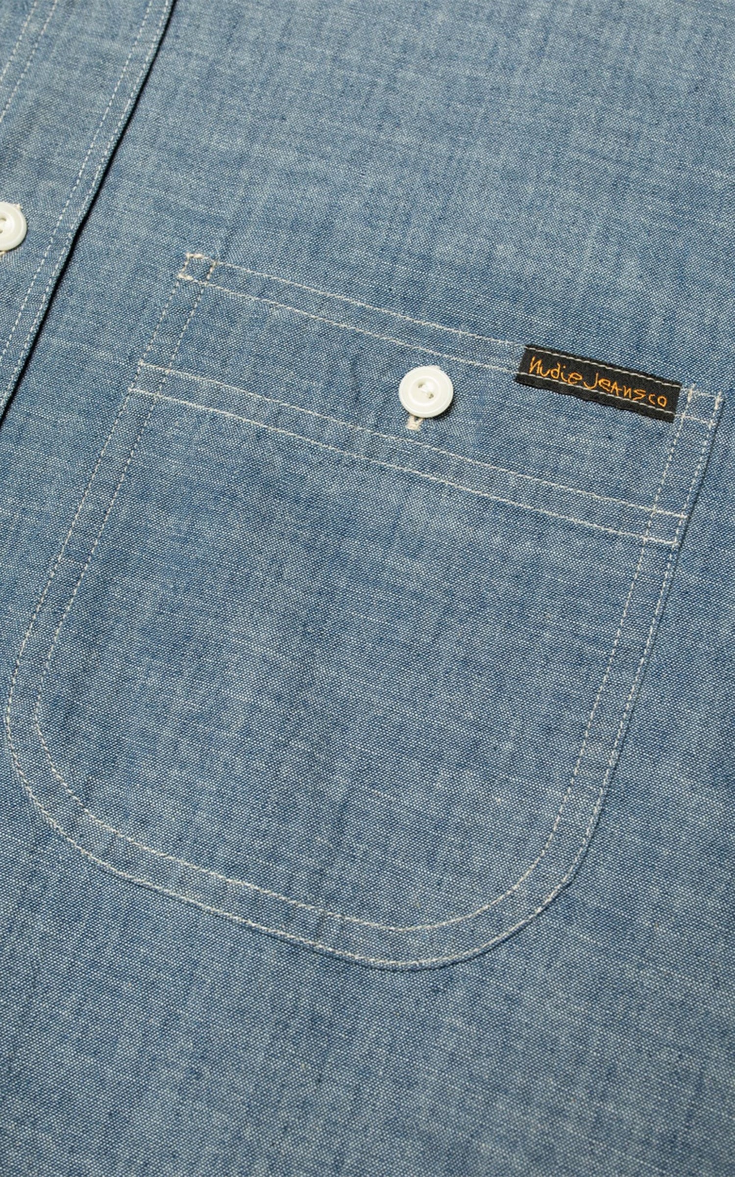 Nudie Jeans Julian Worker Shirt Chambray